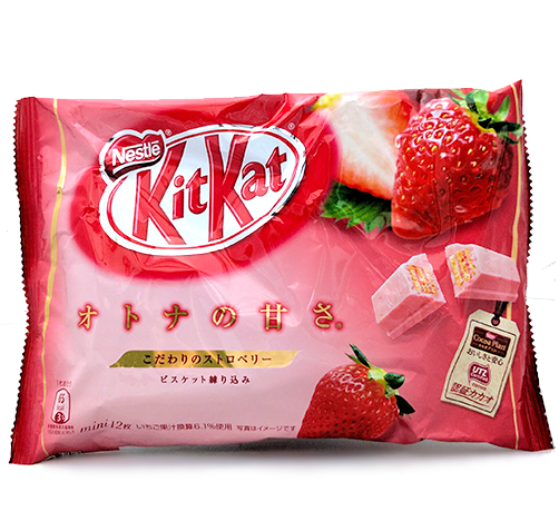 Japanese Nestle KitKat Minis 11 Pack Strawberry Flavor 135g